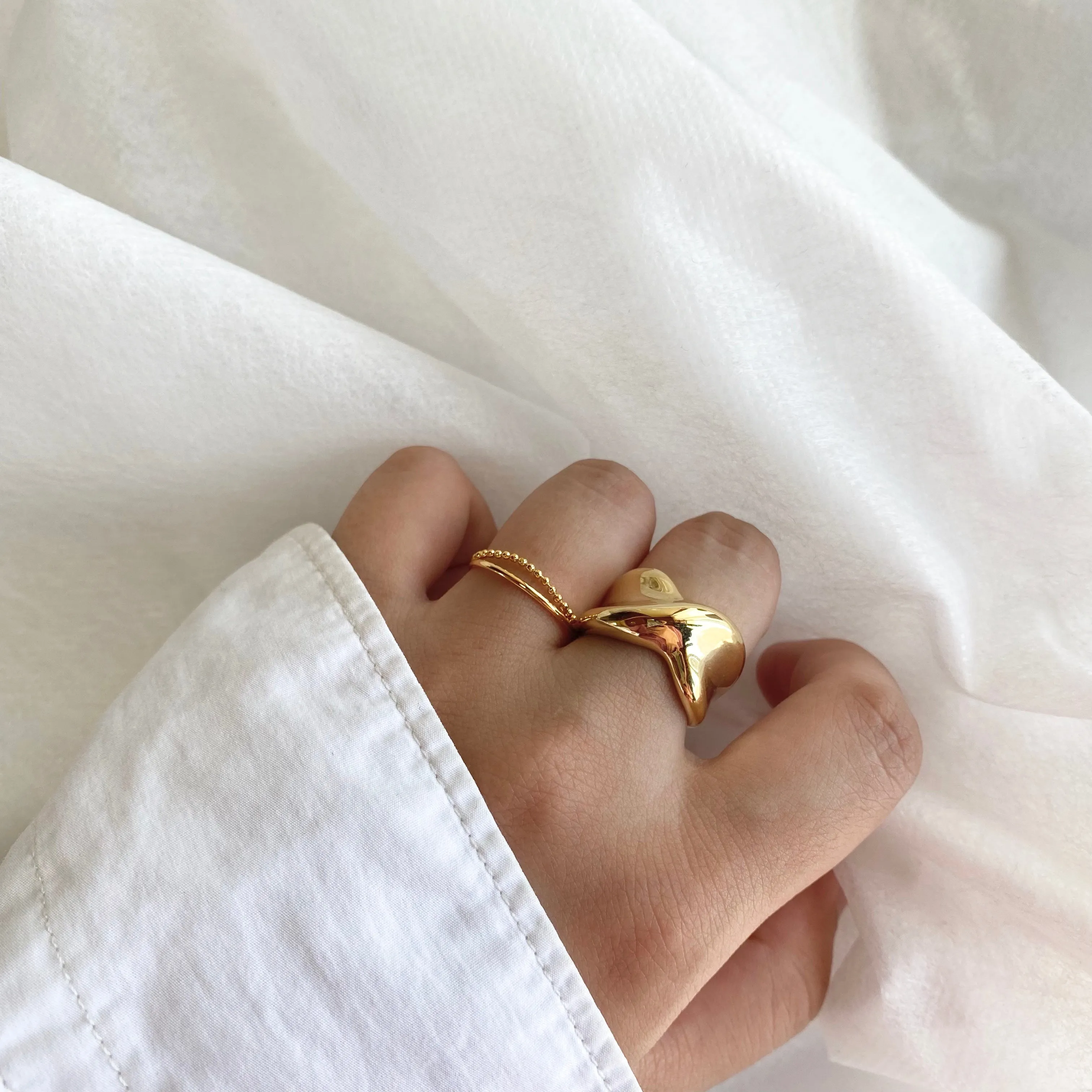 thin ball chain ring