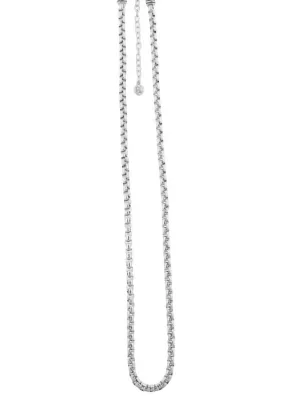 Thin Belcher Rhodium Chain