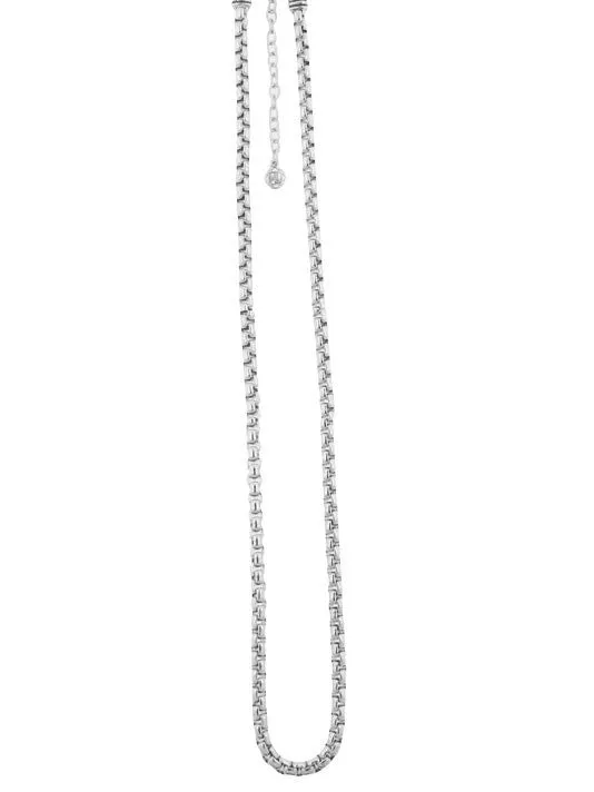 Thin Belcher Rhodium Chain