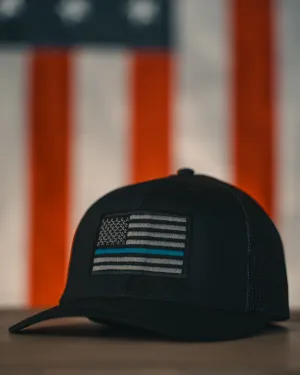 Thin Blue Line Black Snapback