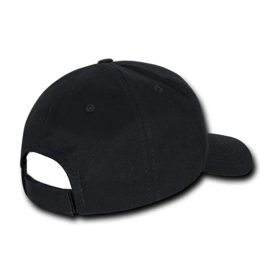 Thin Blue Line Embroidered US Flag Low Profile Cap