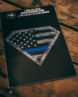 Thin Blue Line Shield Sticker