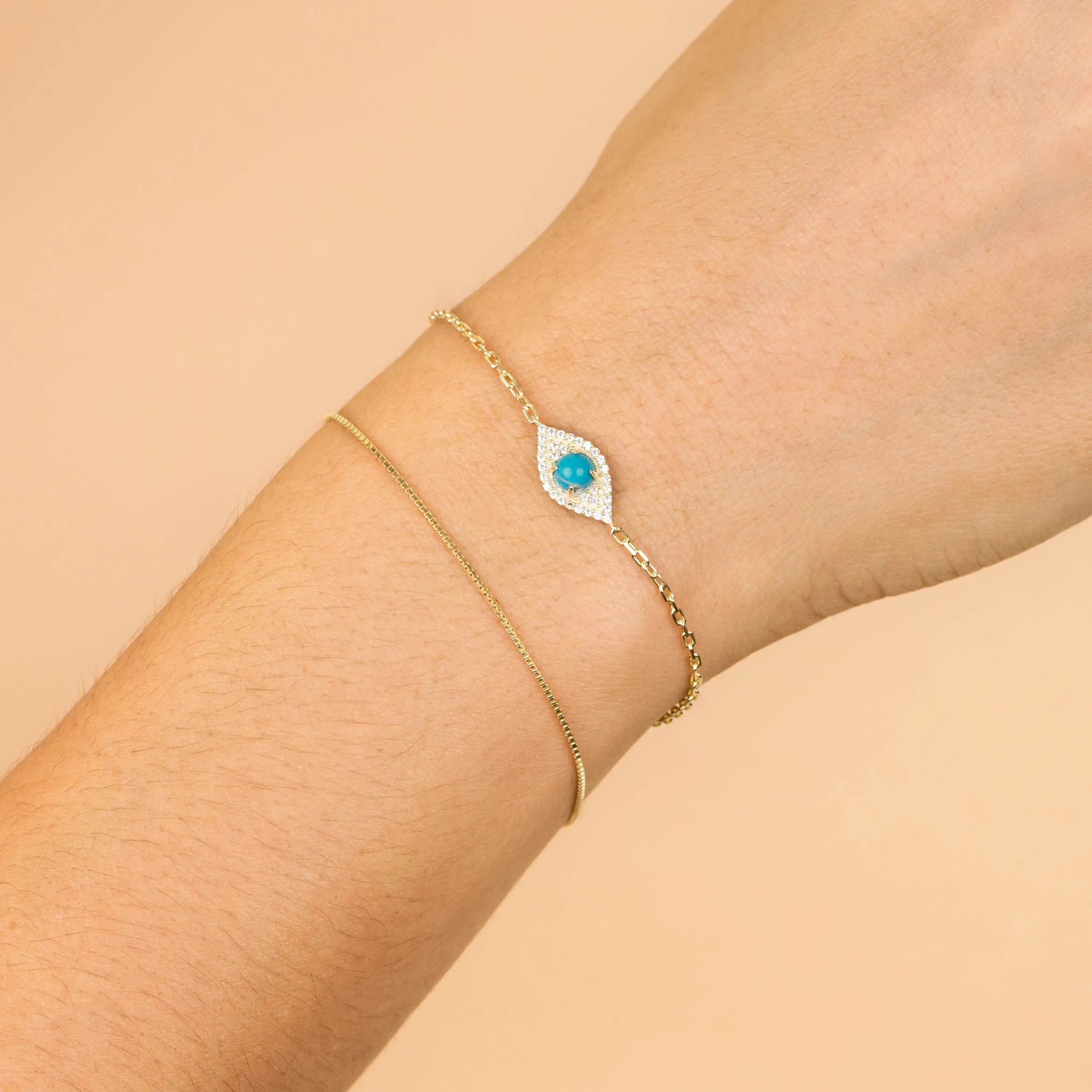 Thin Box Chain Bracelet