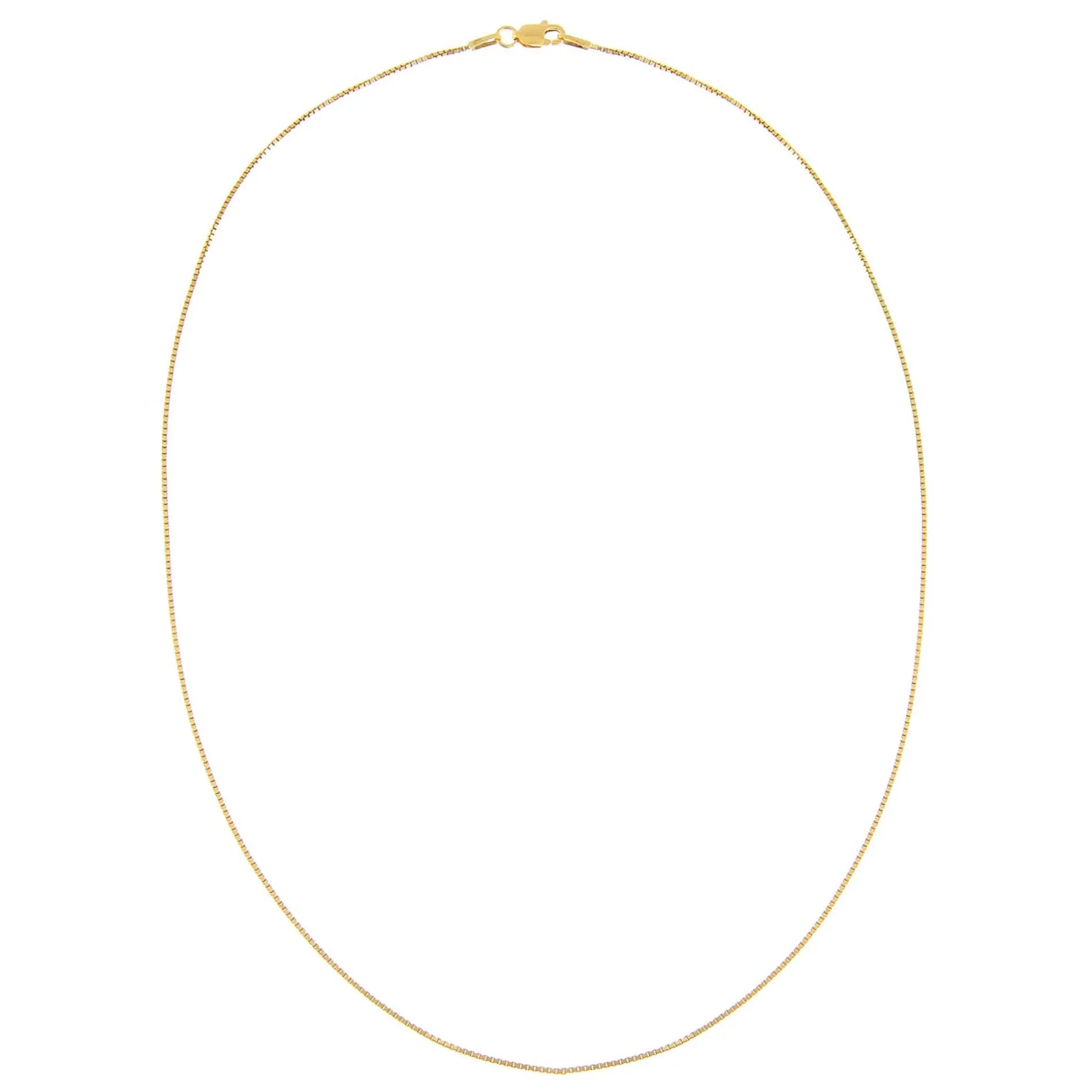 Thin Box Chain Necklace
