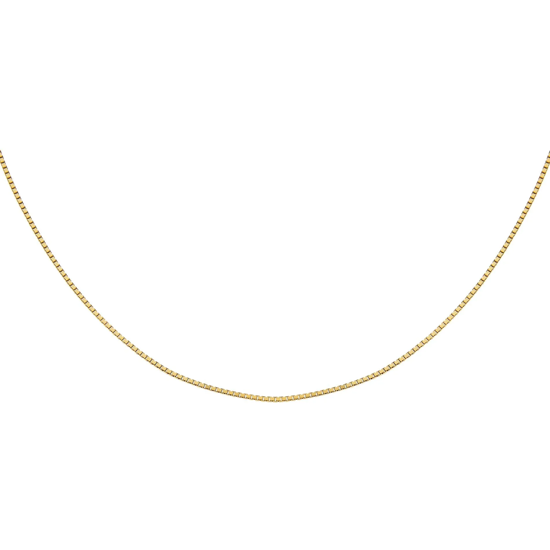 Thin Box Chain Necklace