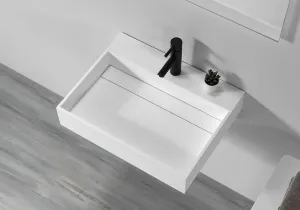 Thin Edge Wall Hung Basin - 620mm - B1602
