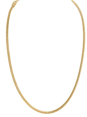 Thin Fox Tail Gold Chain