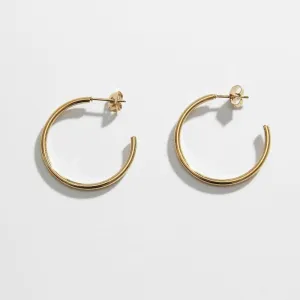 Thin Gold Hoops