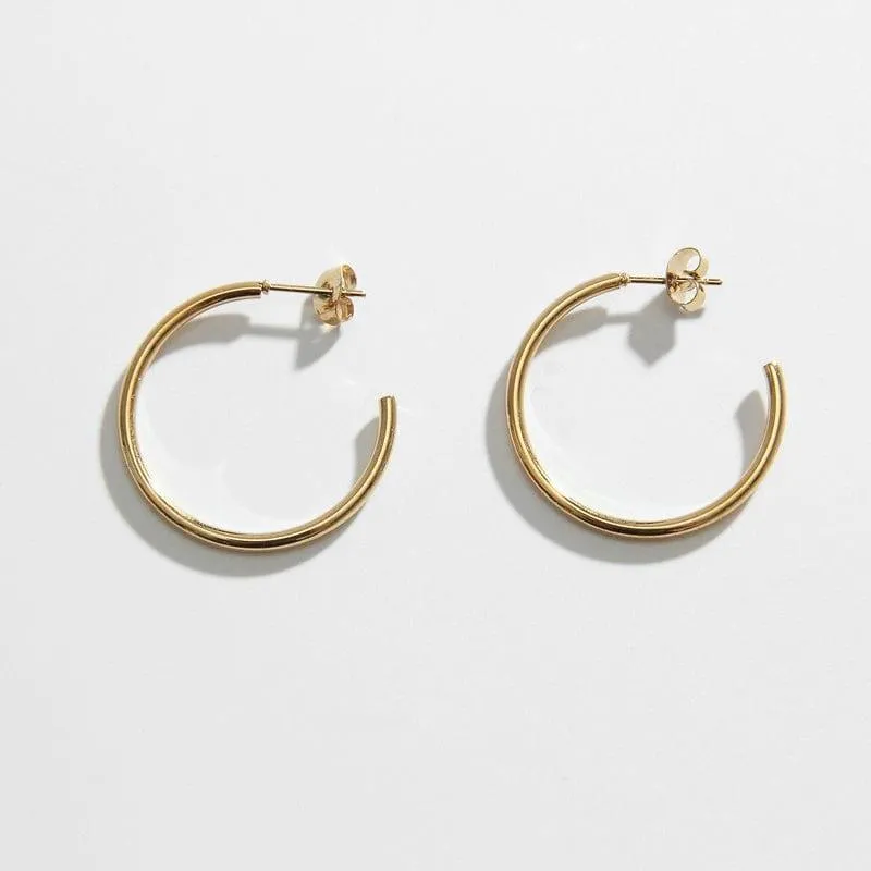 Thin Gold Hoops