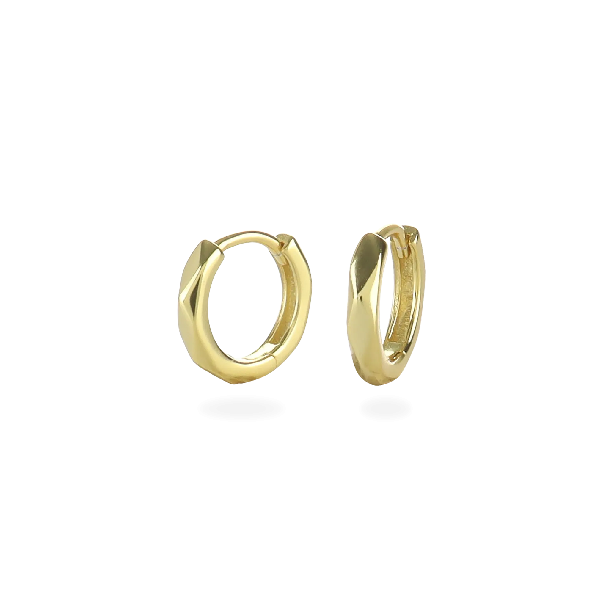 THIN GOLD PIERCING HOOPS