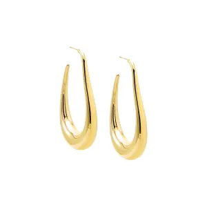 Thin Graduated Open Hoop Earring