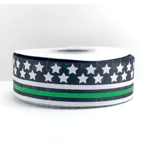 Thin Green Line Military Support Ribbon