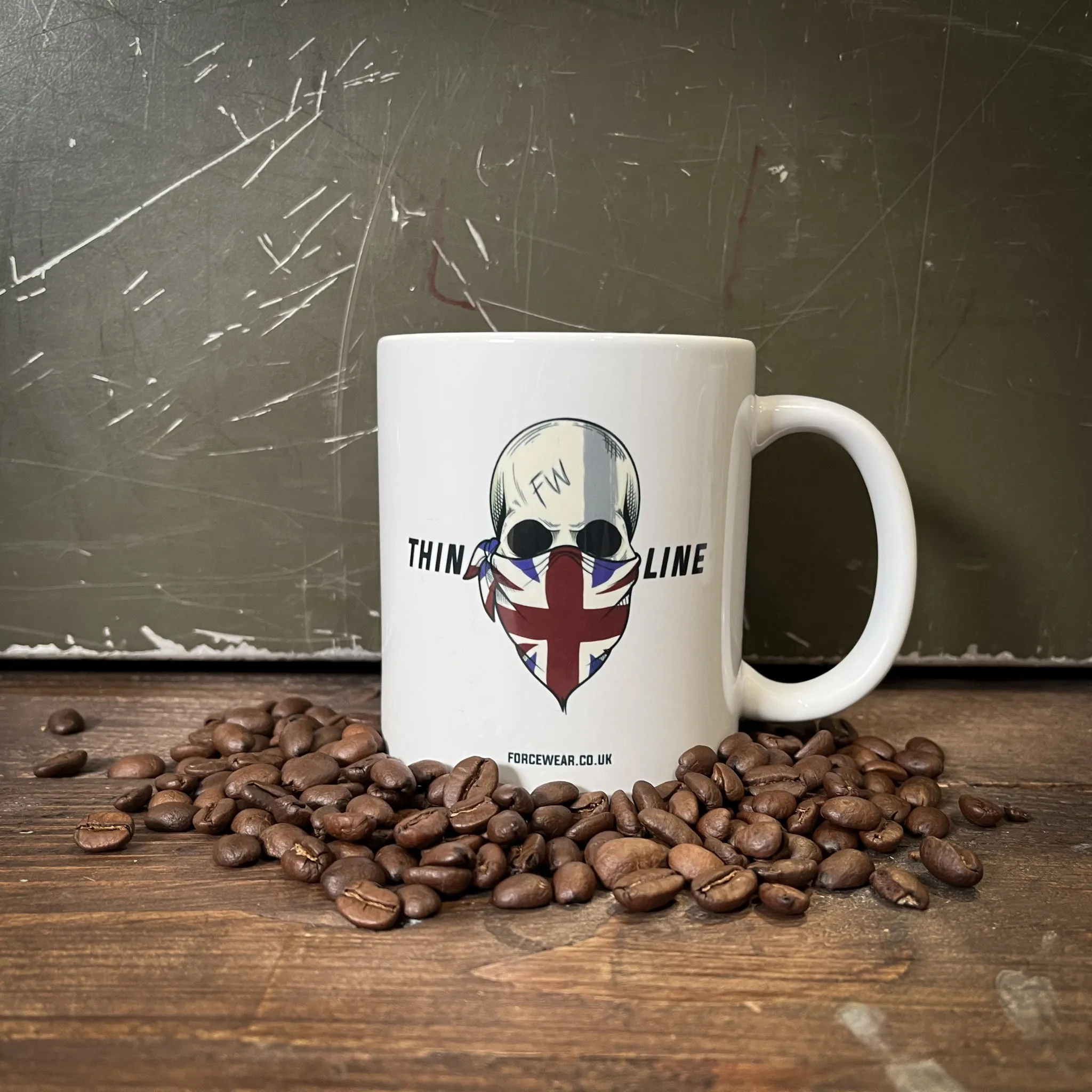 THIN GREY LINE MUG