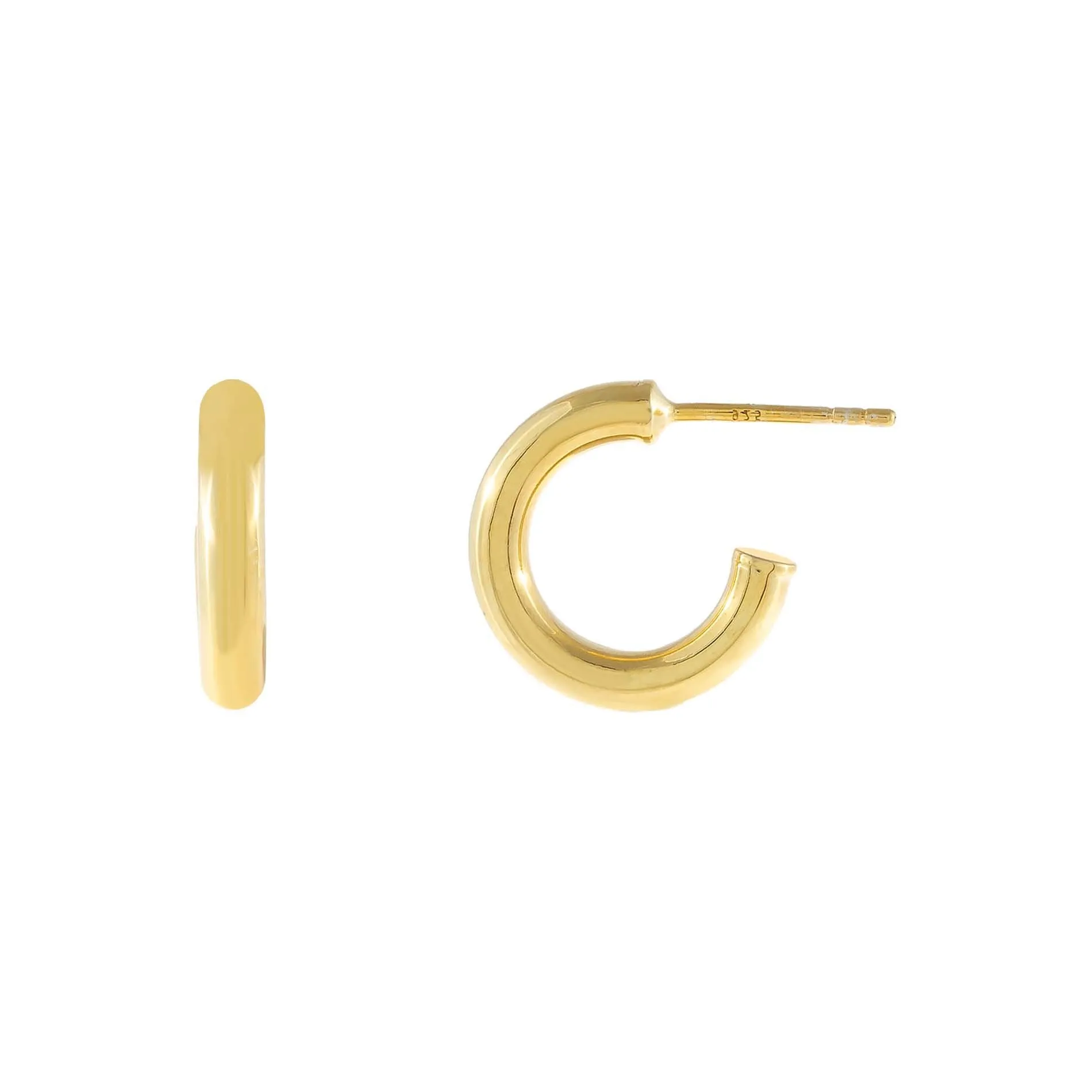 Thin Hollow Hoop Earring