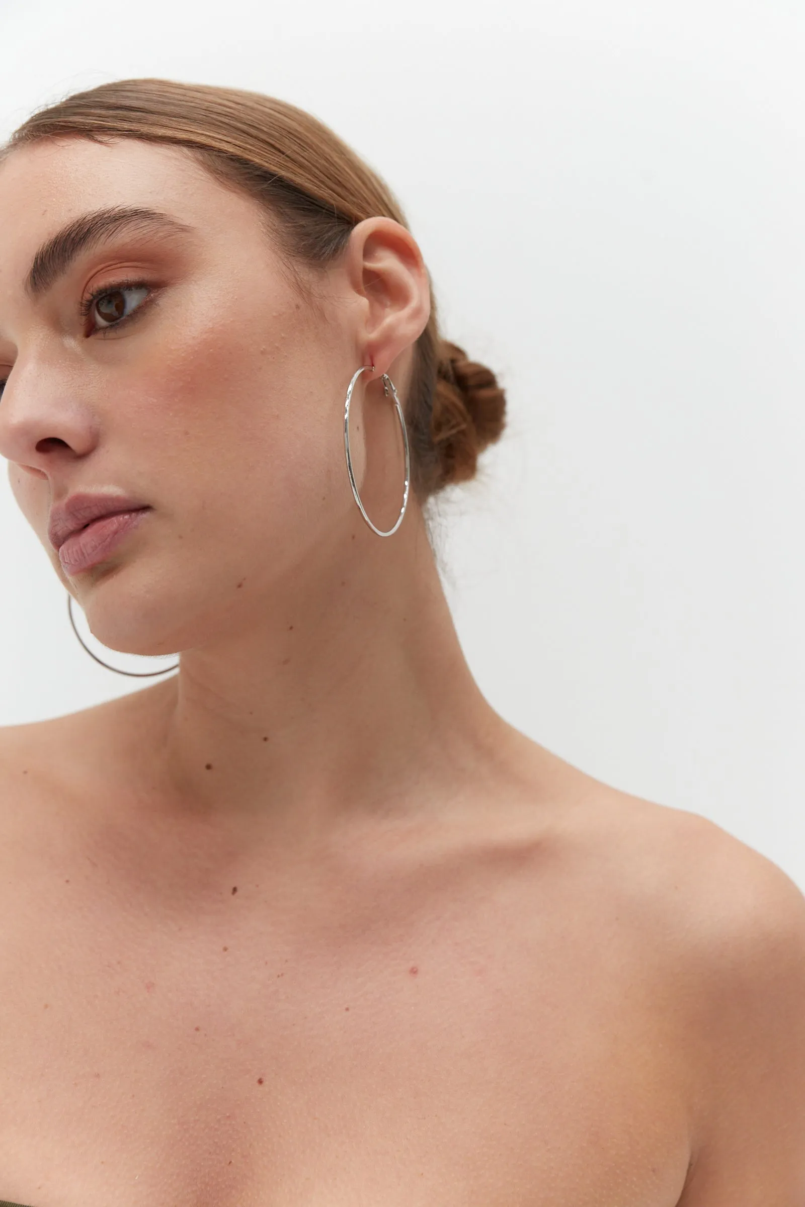 Thin Hoops - Silver