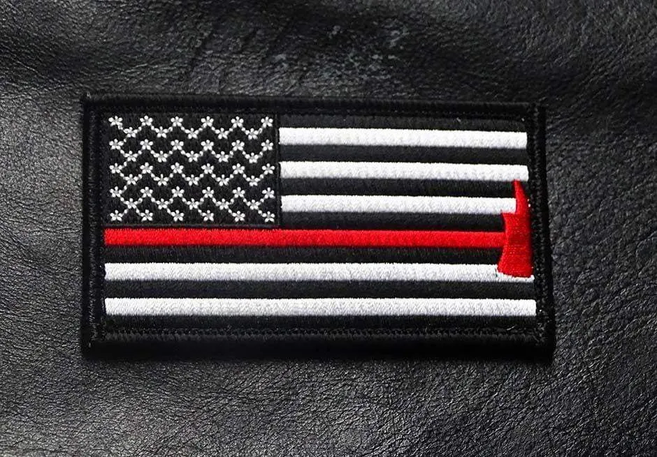 Thin Red Line Axe Velcro Patch