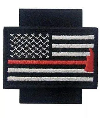 Thin Red Line Axe Velcro Patch