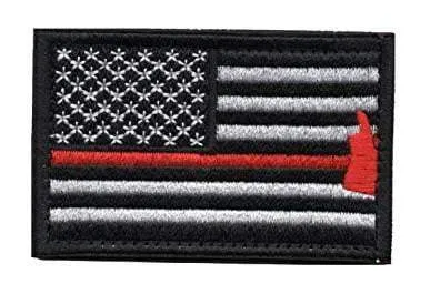 Thin Red Line Axe Velcro Patch
