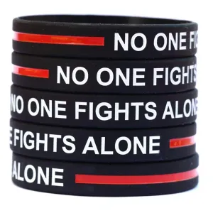 Thin Red Line Bracelet - No One Fights Alone!
