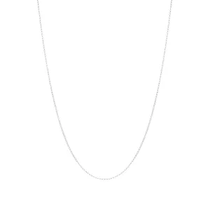 Thin Rolo Chain Necklace - Sterling Silver