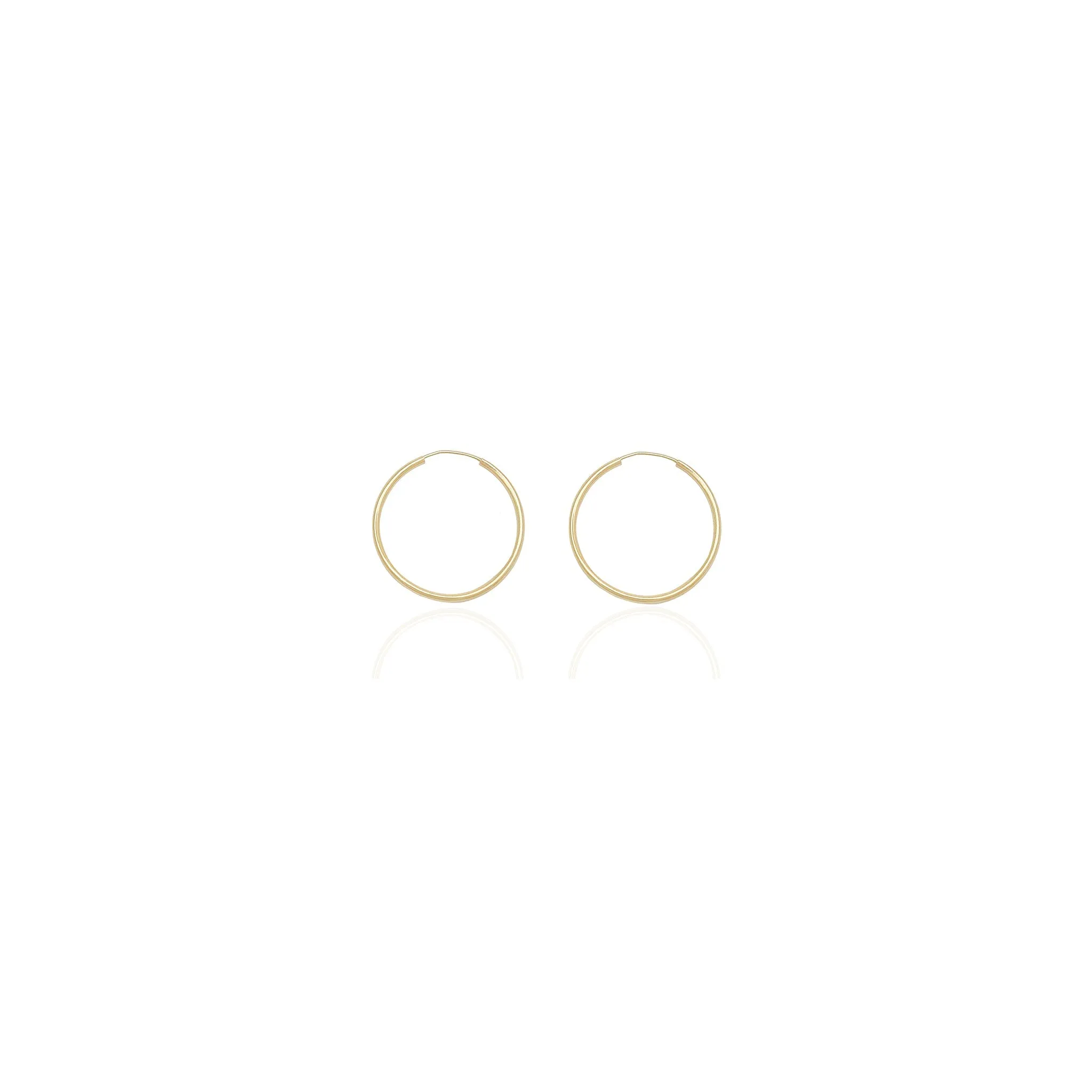 Thin Seamless Hoop Piercings (14K)