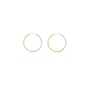Thin Seamless Hoop Piercings (14K)