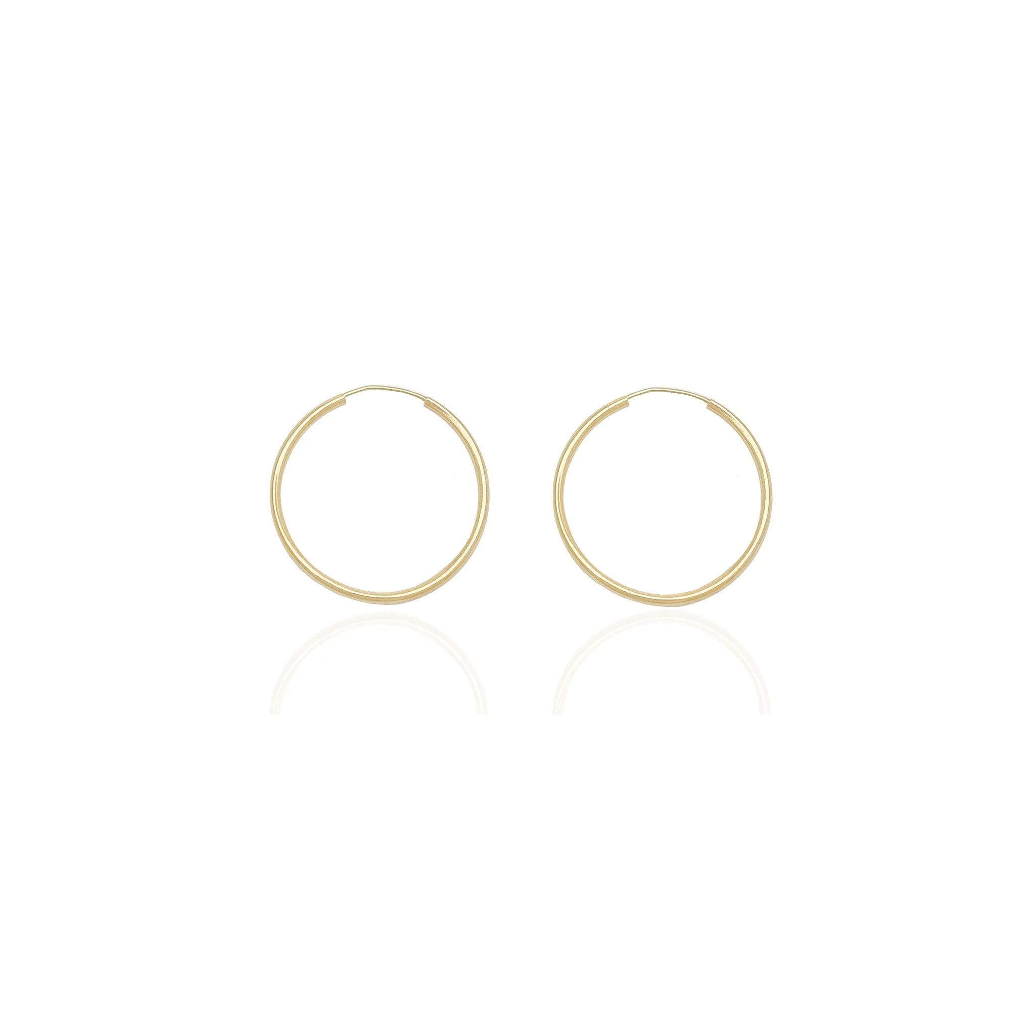 Thin Seamless Hoop Piercings (14K)