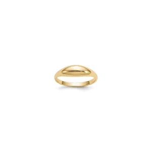 Thin Shiny Dome Ring (14K)