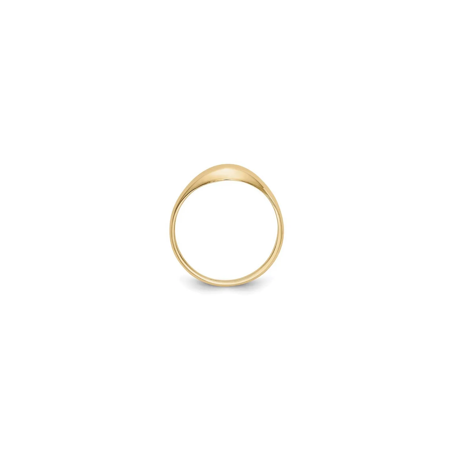 Thin Shiny Dome Ring (14K)