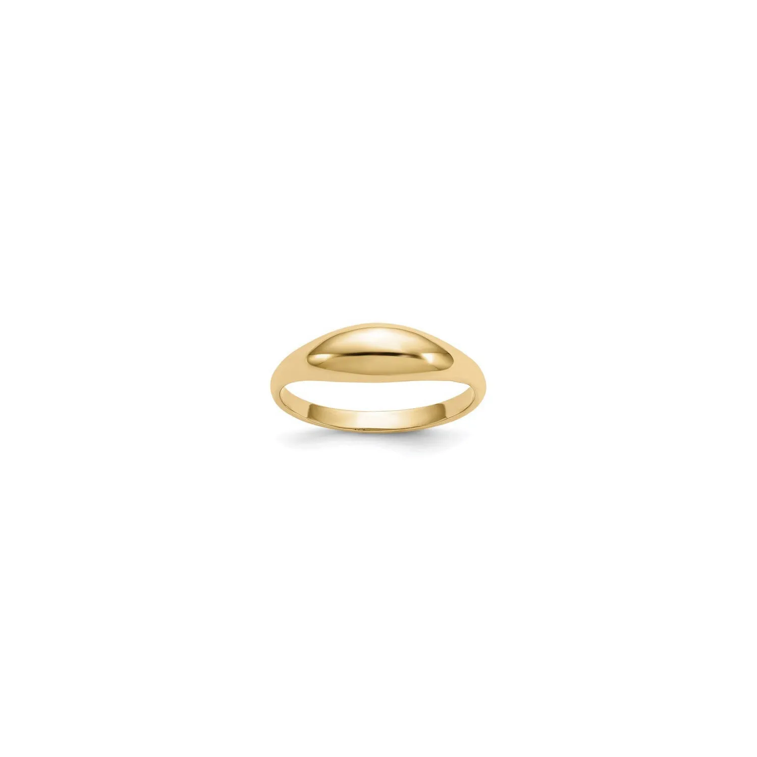 Thin Shiny Dome Ring (14K)