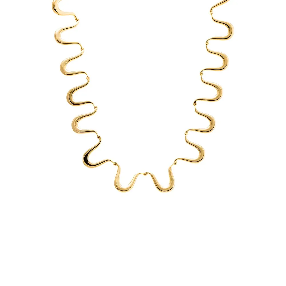 Thin Squiggle Necklace