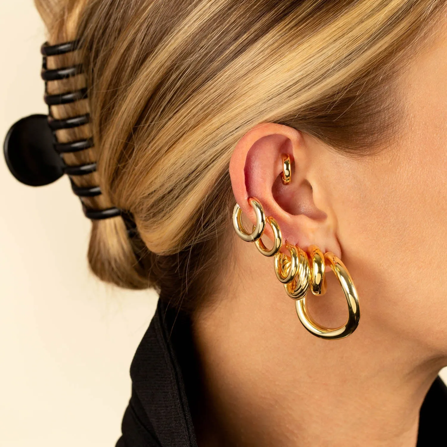 Thin Tube Hoop Earring