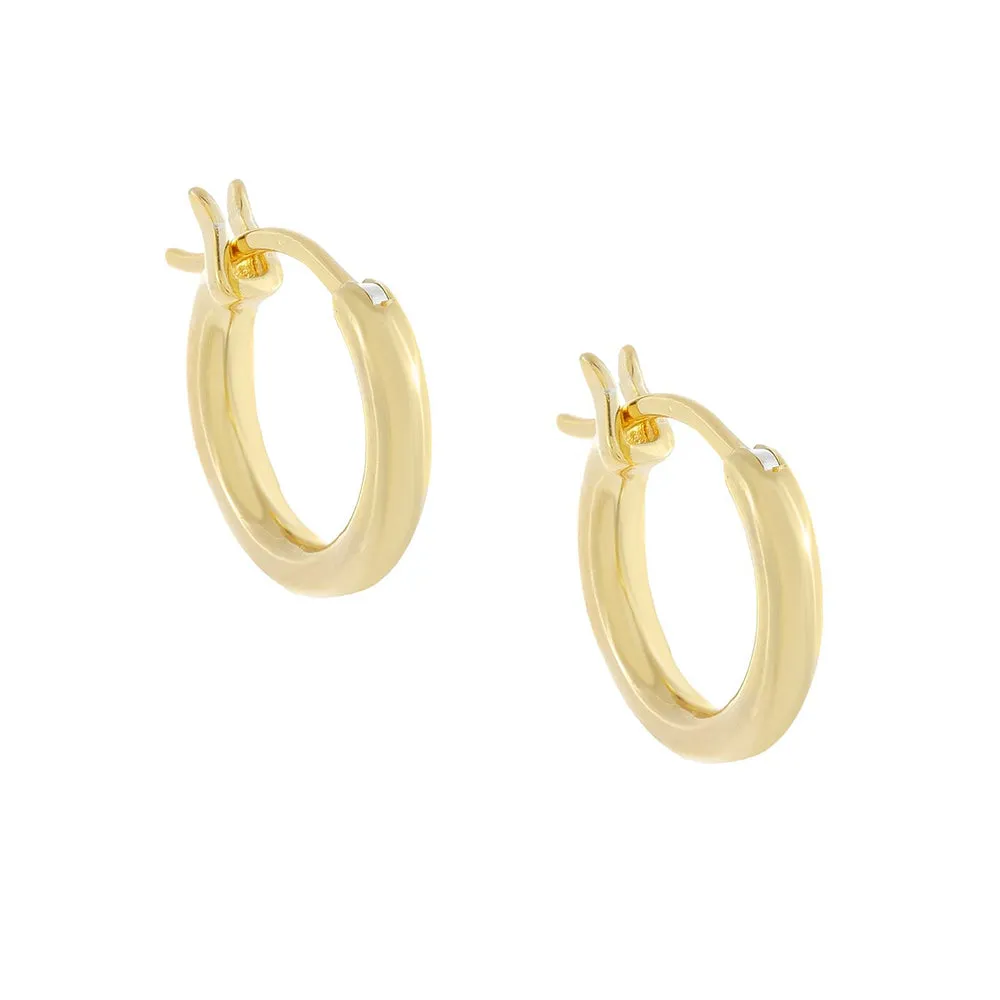 Thin Tube Hoop Earring