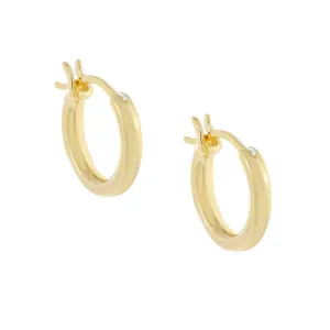 Thin Tube Hoop Earring
