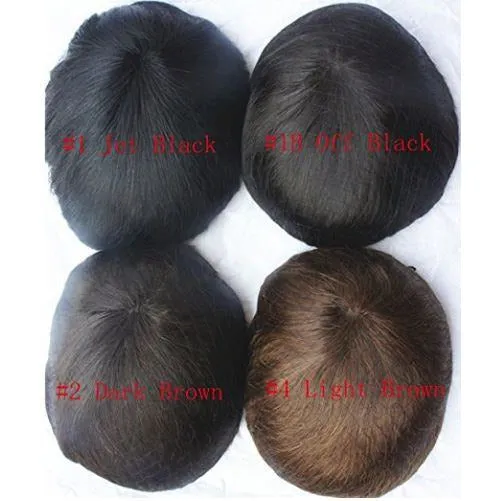 Toupee for men PU Skin 100% Human Hair