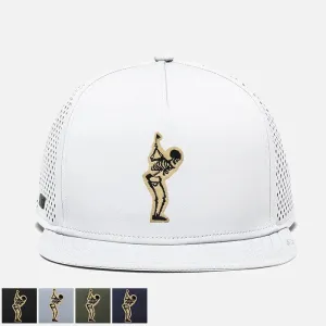 True Linkswear TRUE Lux Tech 5-Panel Snapback - Dead Golfer Black