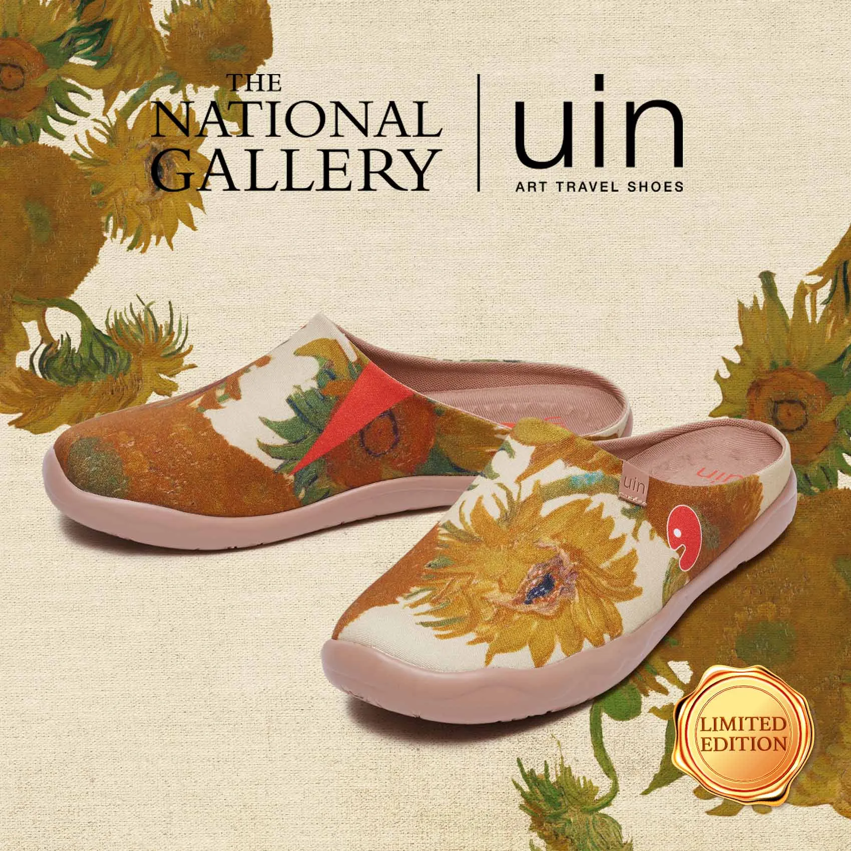 Van Gogh Sunflowers Malaga Slipper Men