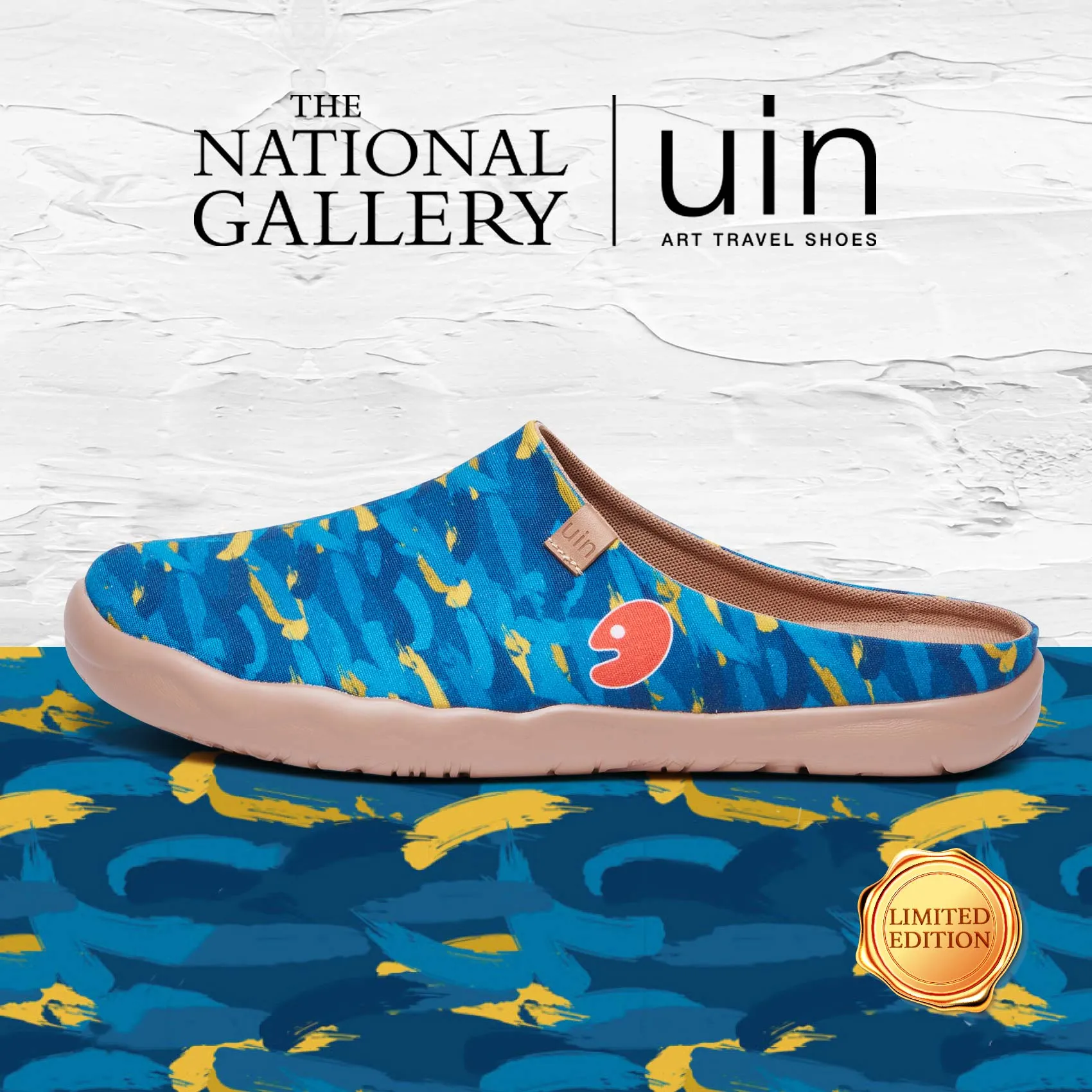 Van Gogh Wheatfield with Cypresses V1 Malaga Slipper Men