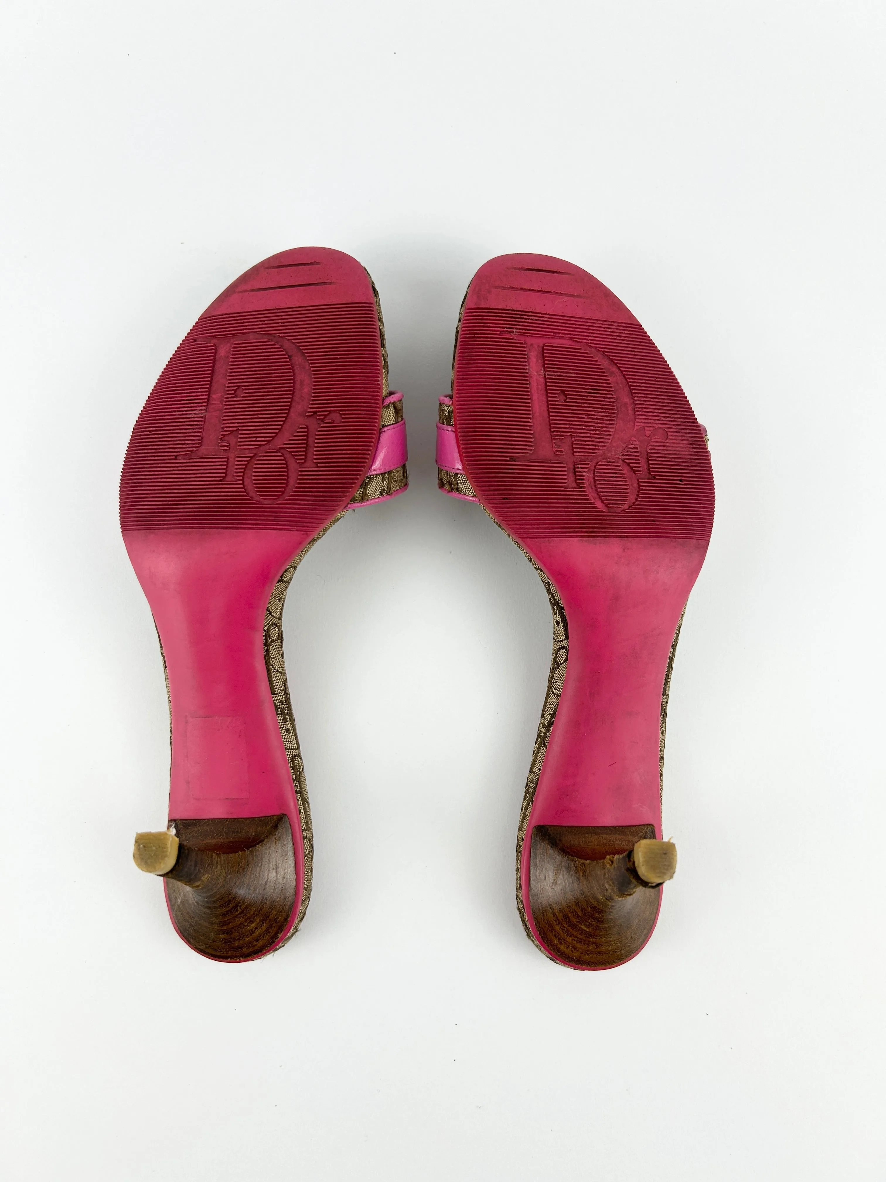 Vintage Christian Dior Buckle Mules Heels