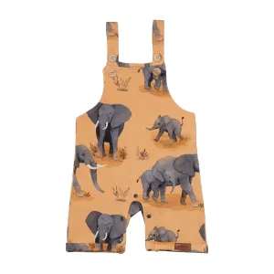 Walkiddy Elephant Family Romper (Short Dungarees)