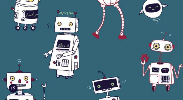 Walkiddy Robot Friends Long Sleeve T-shirt