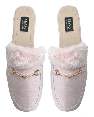 Women's The Brigitte Mule Vegan Suede and Fur Slippers