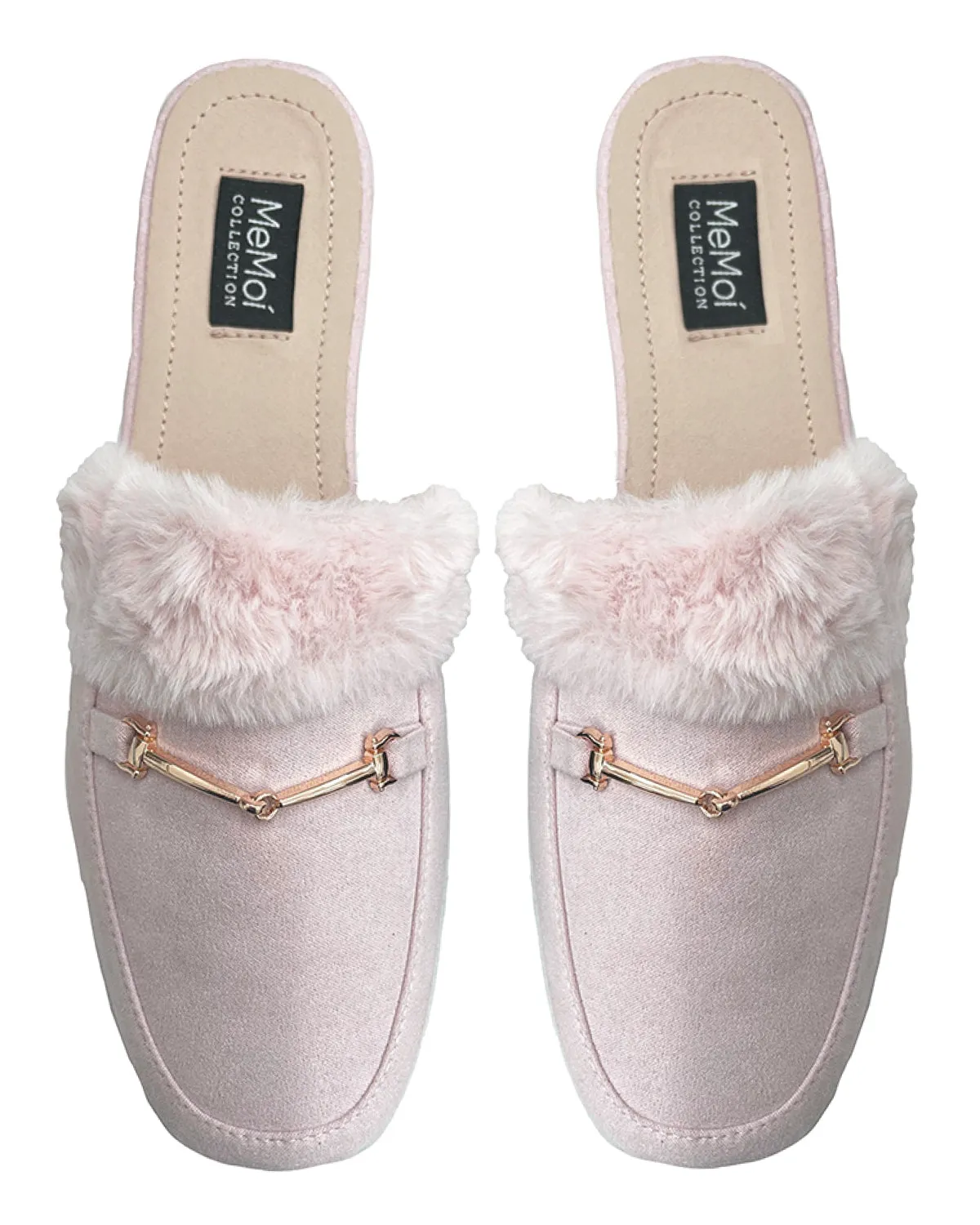 Women's The Brigitte Mule Vegan Suede and Fur Slippers