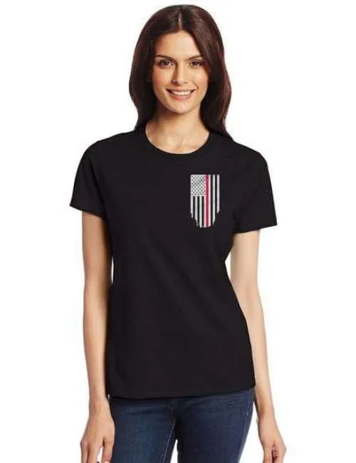Women's Thin Red Line Honor & Respect T Shirt