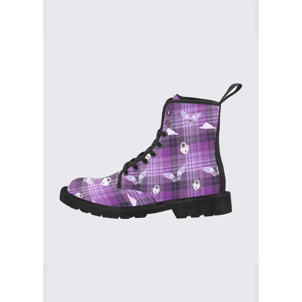 Y2K Lace-Up Combat Boots with Breathable Comfort and Durable Design