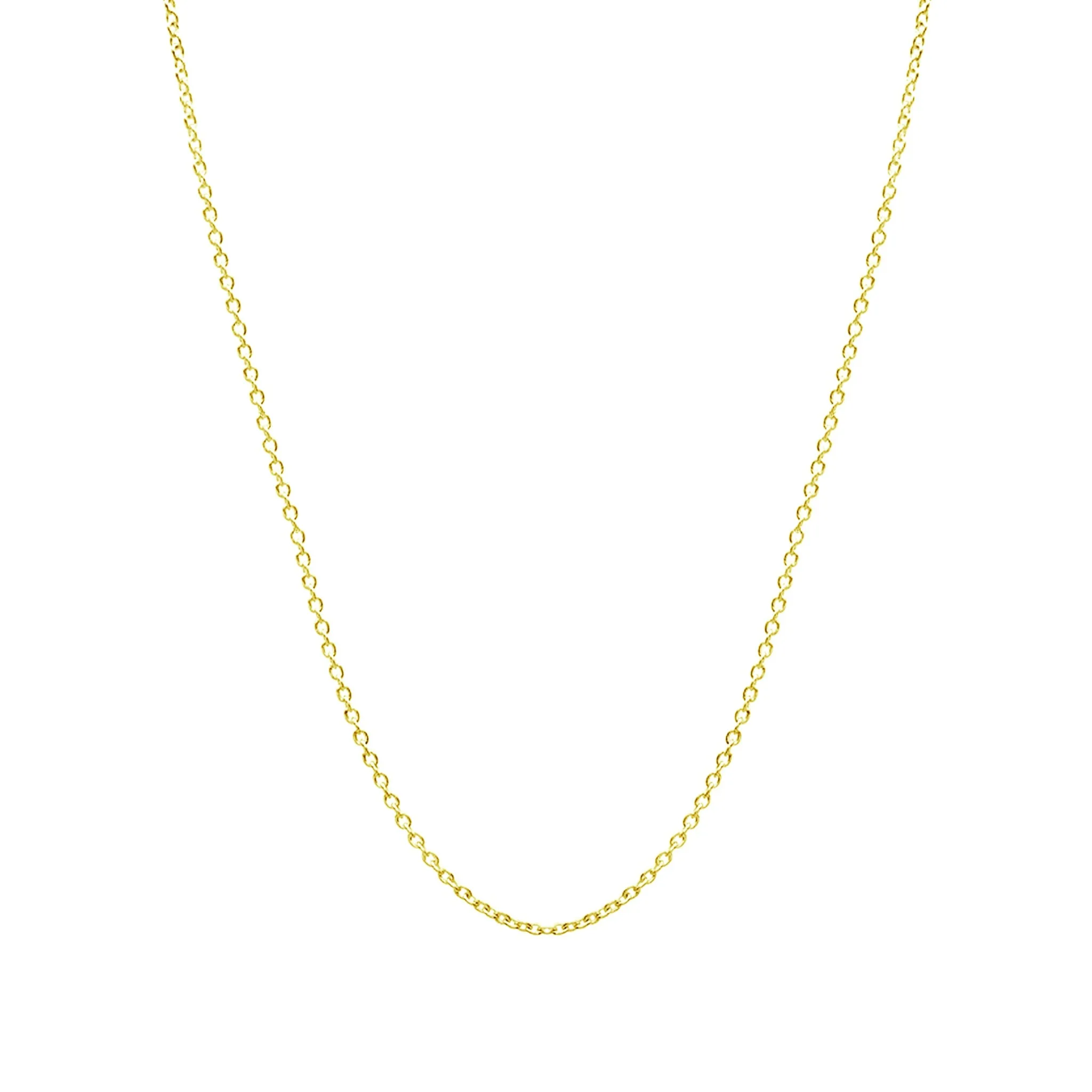 Yellow Thin Cable Chain (Silver)