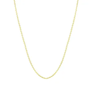Yellow Thin Cable Chain (Silver)
